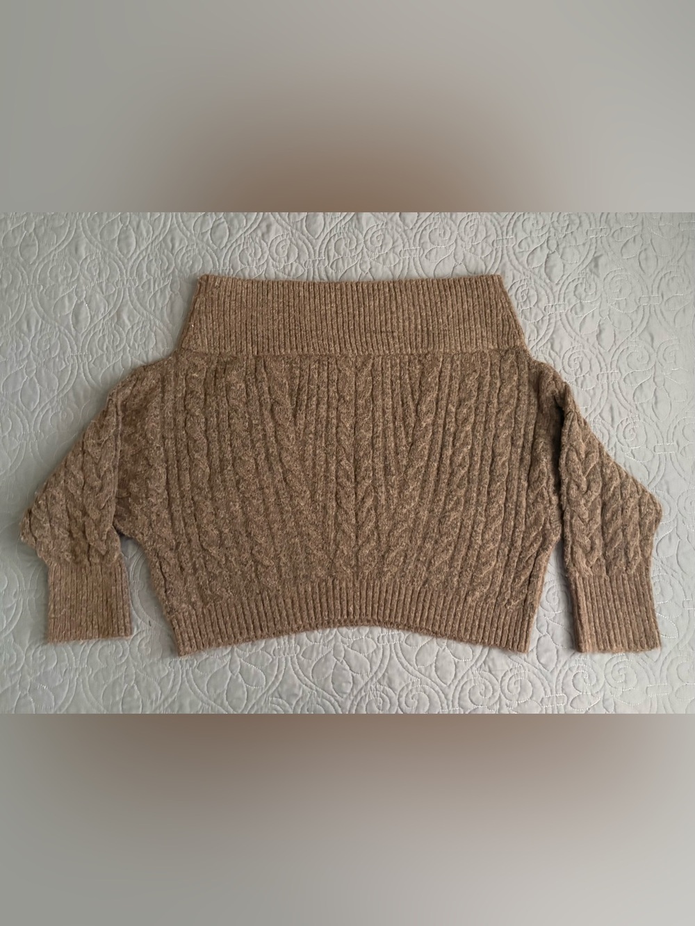 EXPRESS women’s cropped cable-knit sweater